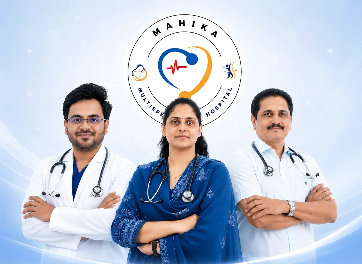 The consultant team at Mahika Multispeciality Hospital, Guntur