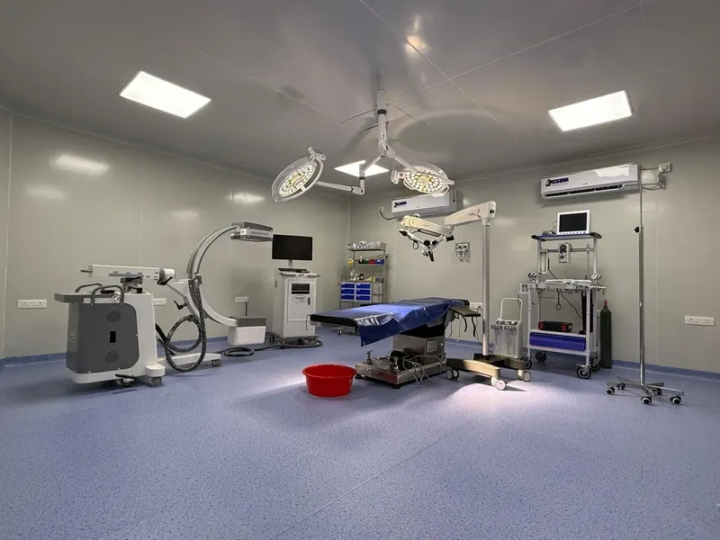 Main Operation Theatre with C-arm at Mahika Multispeciality Hospital, Guntur