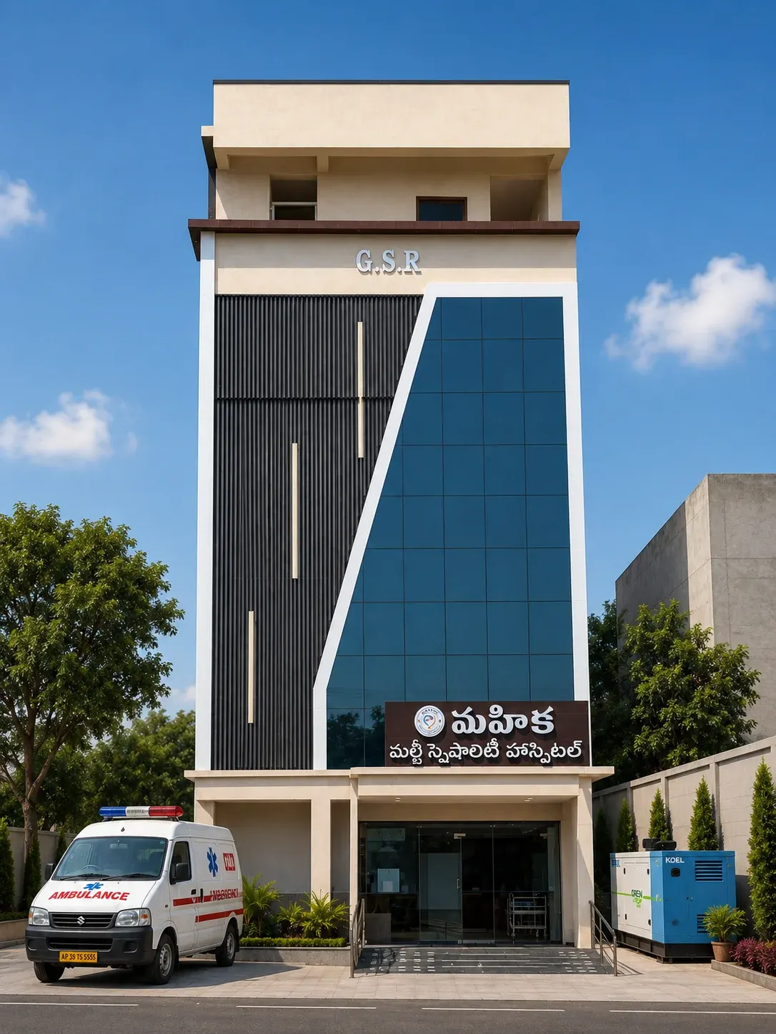Hospital Building, Pattabhipuram at Mahika Multispeciality Hospital, Guntur