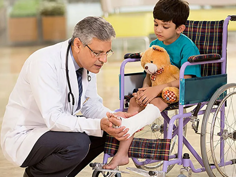 Paediatric orthopaedic care for children at Mahika Hospital, Guntur